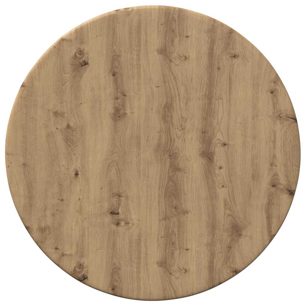 Tischplatte Ø 30 x 1,5 cm Rund Holzwerkstoff Artisan-Eiche
