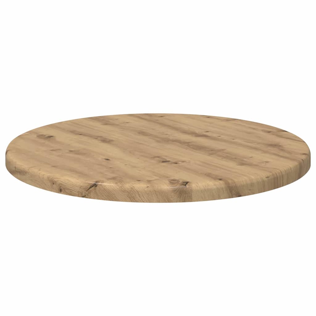 Tischplatte Ø 30 x 1,5 cm Rund Holzwerkstoff Artisan-Eiche