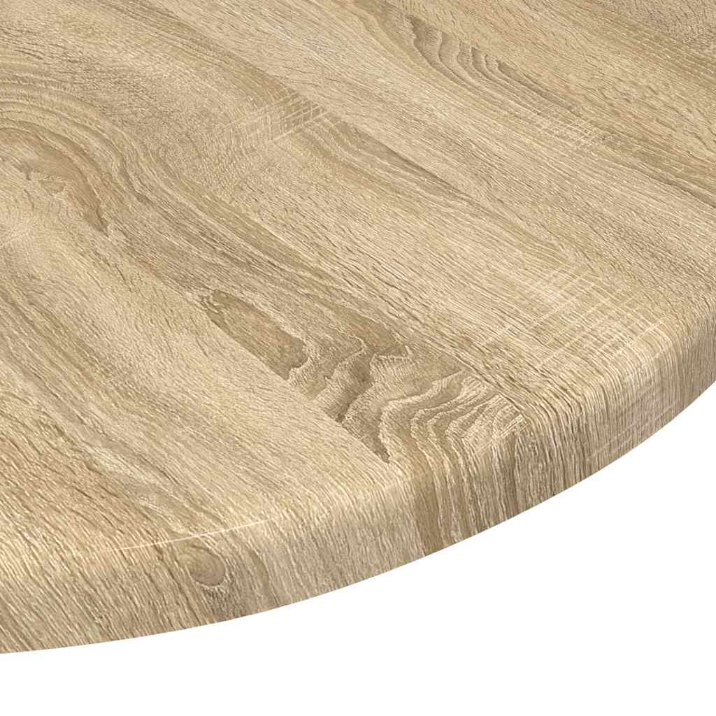 Tischplatte Ø 40 x 1,5 cm Rund Holzwerkstoff Sonoma-Eiche