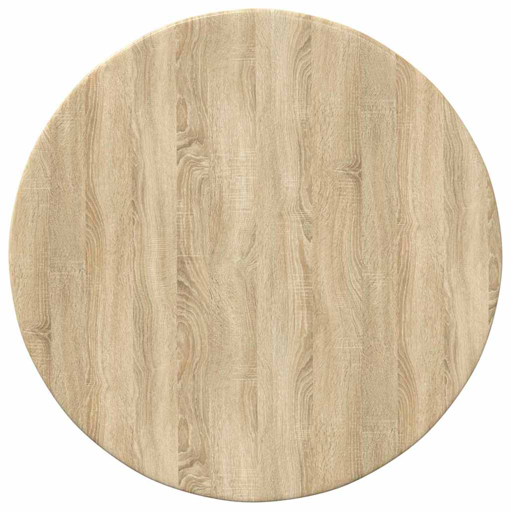 Tischplatte Ø 40 x 1,5 cm Rund Holzwerkstoff Sonoma-Eiche