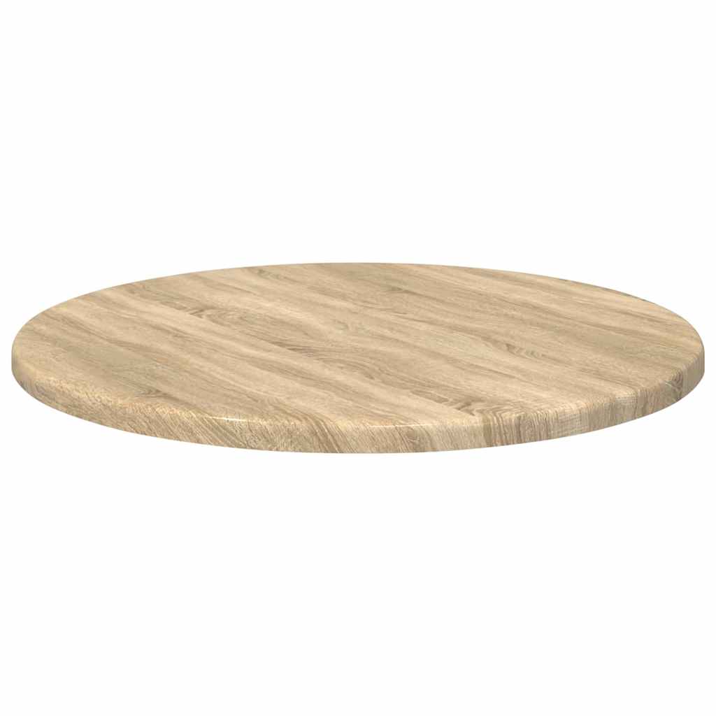 Tischplatte Ø 40 x 1,5 cm Rund Holzwerkstoff Sonoma-Eiche