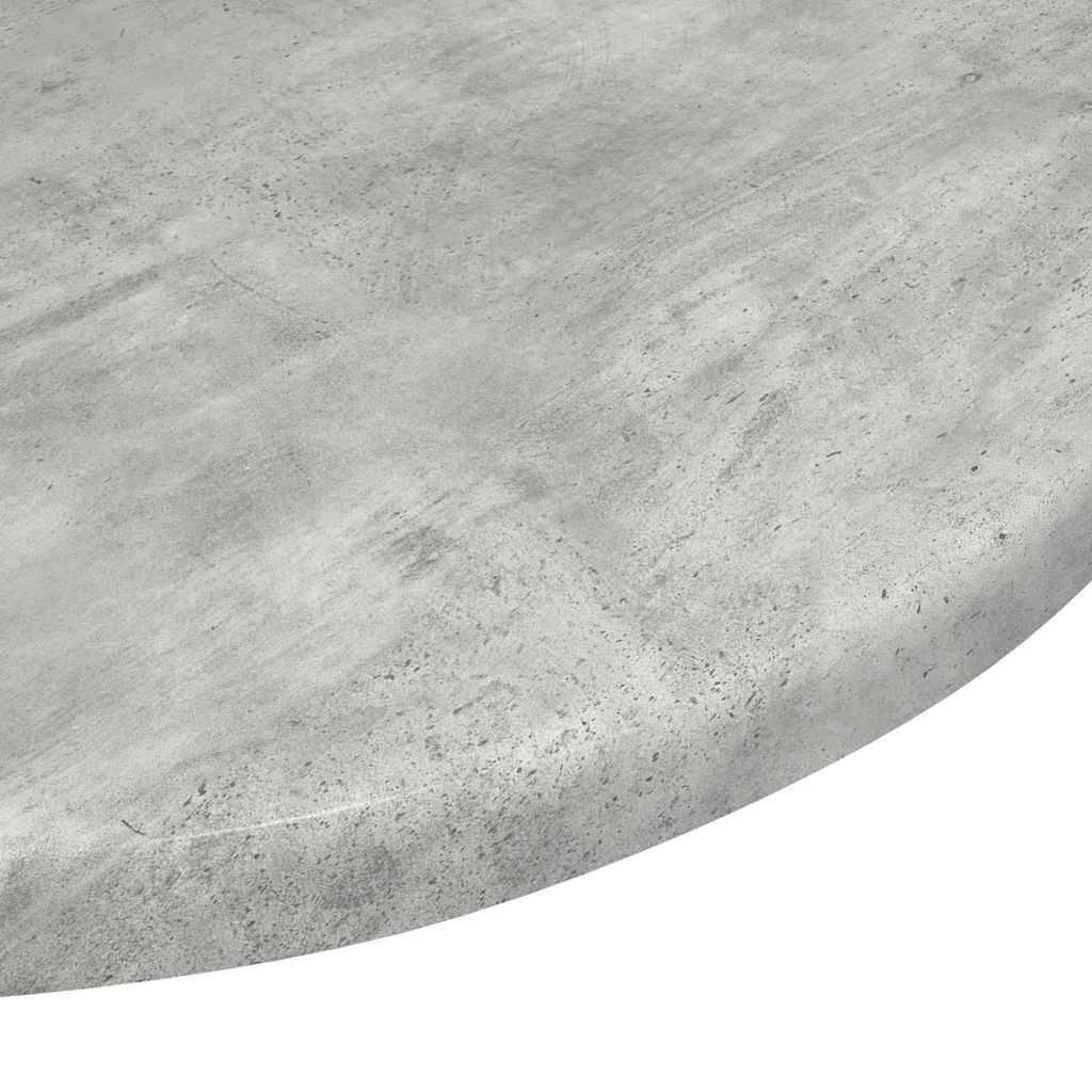 Tischplatte Ø 40 x 1,5 cm Rund Holzwerkstoff Betongrau