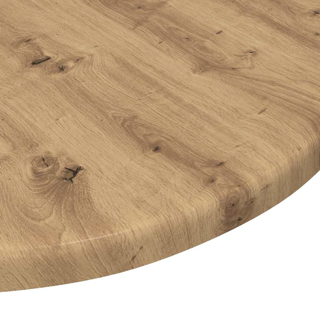 Tischplatte Ø 40 x 1,5 cm Rund Holzwerkstoff Artisan-Eiche