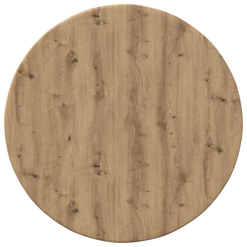 Tischplatte Ø 40 x 1,5 cm Rund Holzwerkstoff Artisan-Eiche