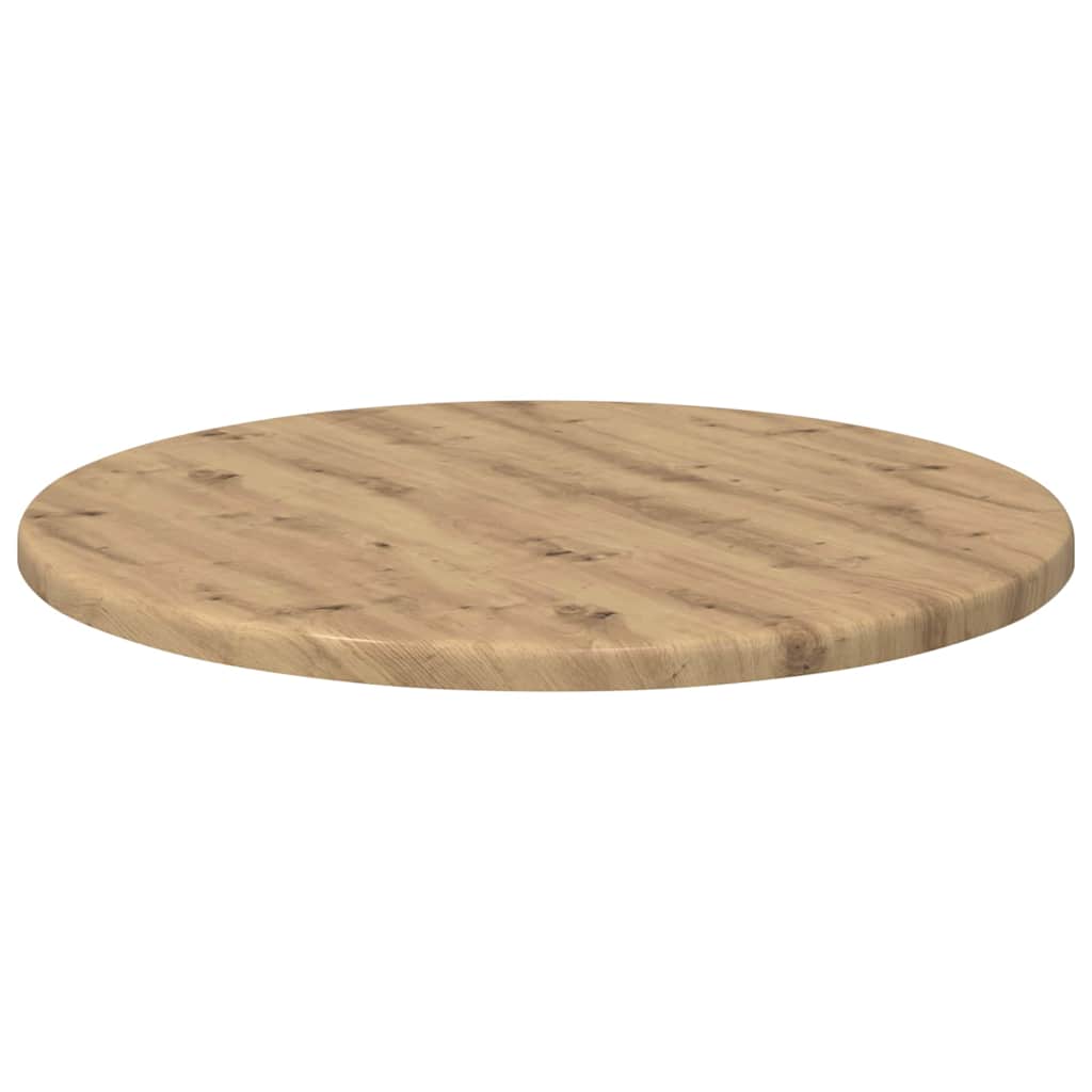 Tischplatte Ø 40 x 1,5 cm Rund Holzwerkstoff Artisan-Eiche