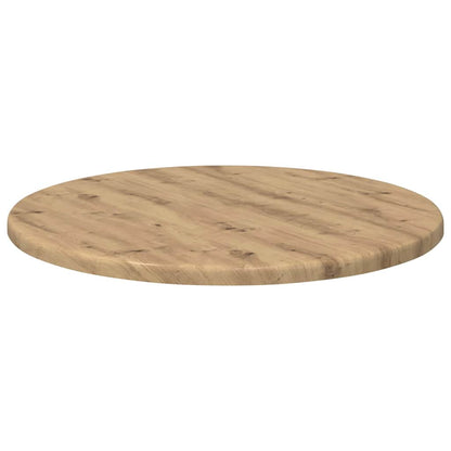 Tischplatte Ø 40 x 1,5 cm Rund Holzwerkstoff Artisan-Eiche