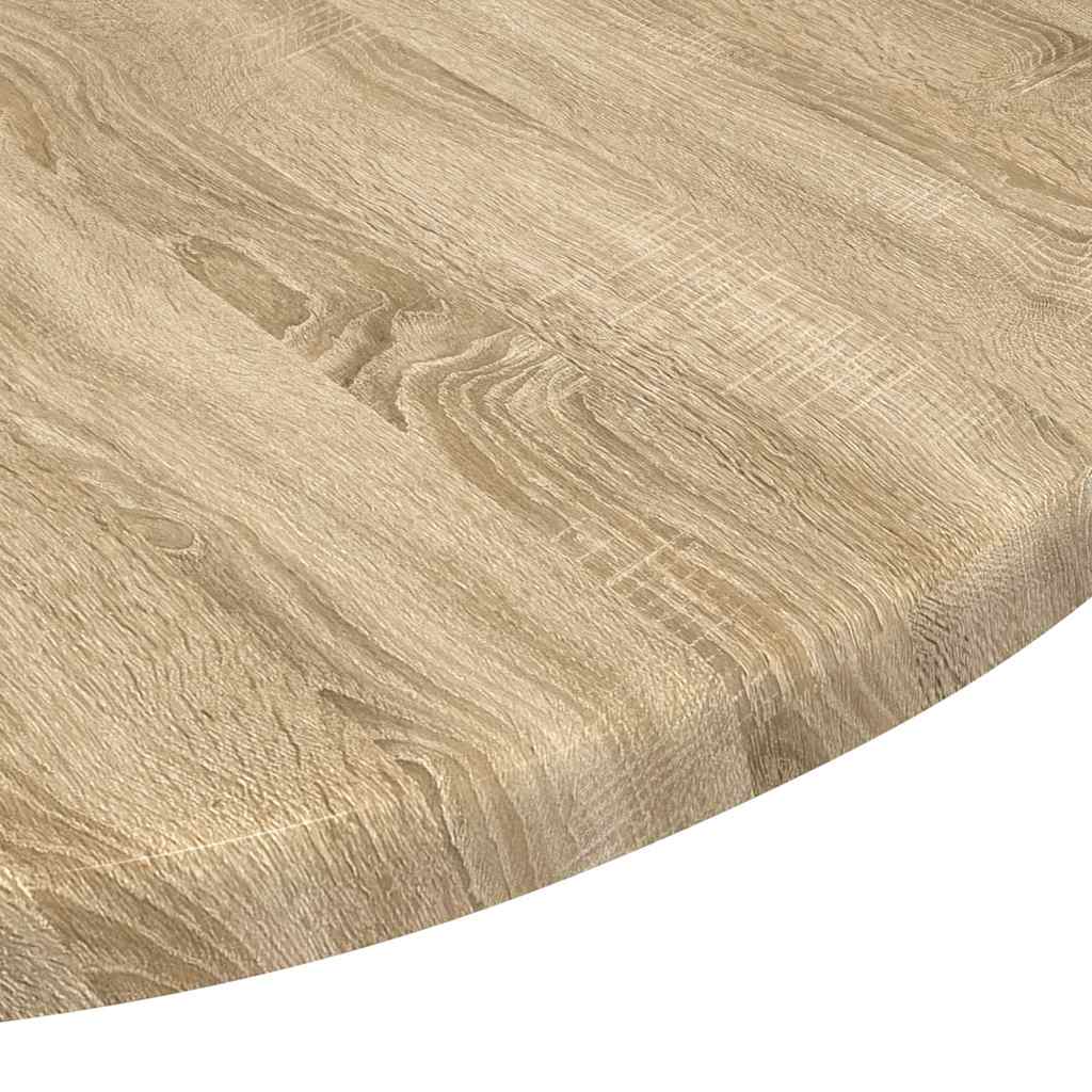 Tischplatte Ø 50 x 1,5 cm Rund Holzwerkstoff Sonoma-Eiche
