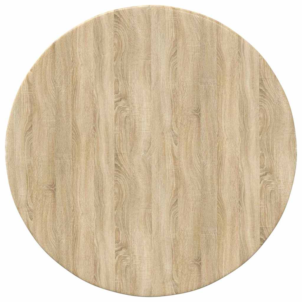 Tischplatte Ø 50 x 1,5 cm Rund Holzwerkstoff Sonoma-Eiche