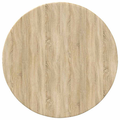 Tischplatte Ø 50 x 1,5 cm Rund Holzwerkstoff Sonoma-Eiche