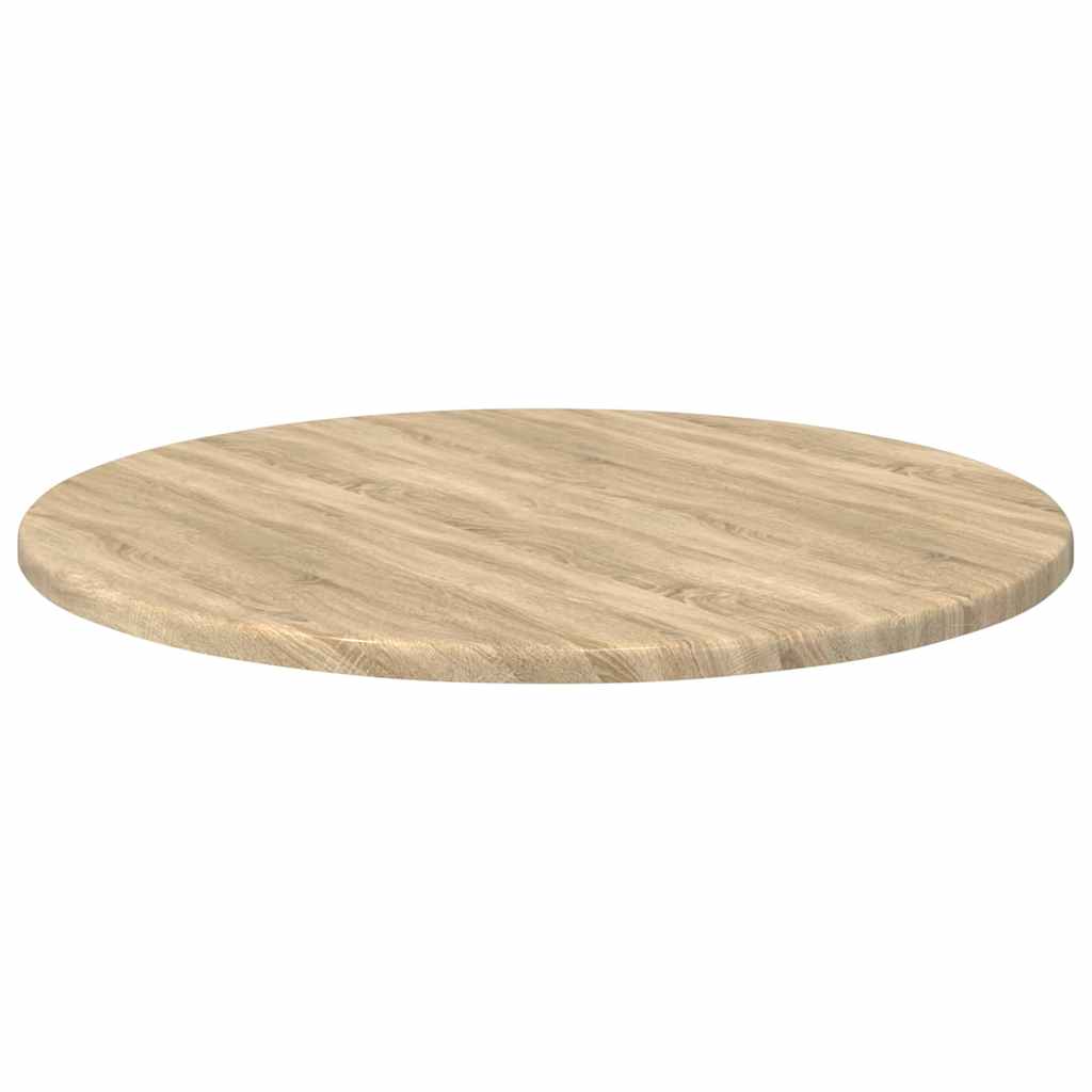 Tischplatte Ø 50 x 1,5 cm Rund Holzwerkstoff Sonoma-Eiche