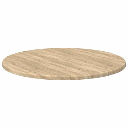 Tischplatte Ø 50 x 1,5 cm Rund Holzwerkstoff Sonoma-Eiche