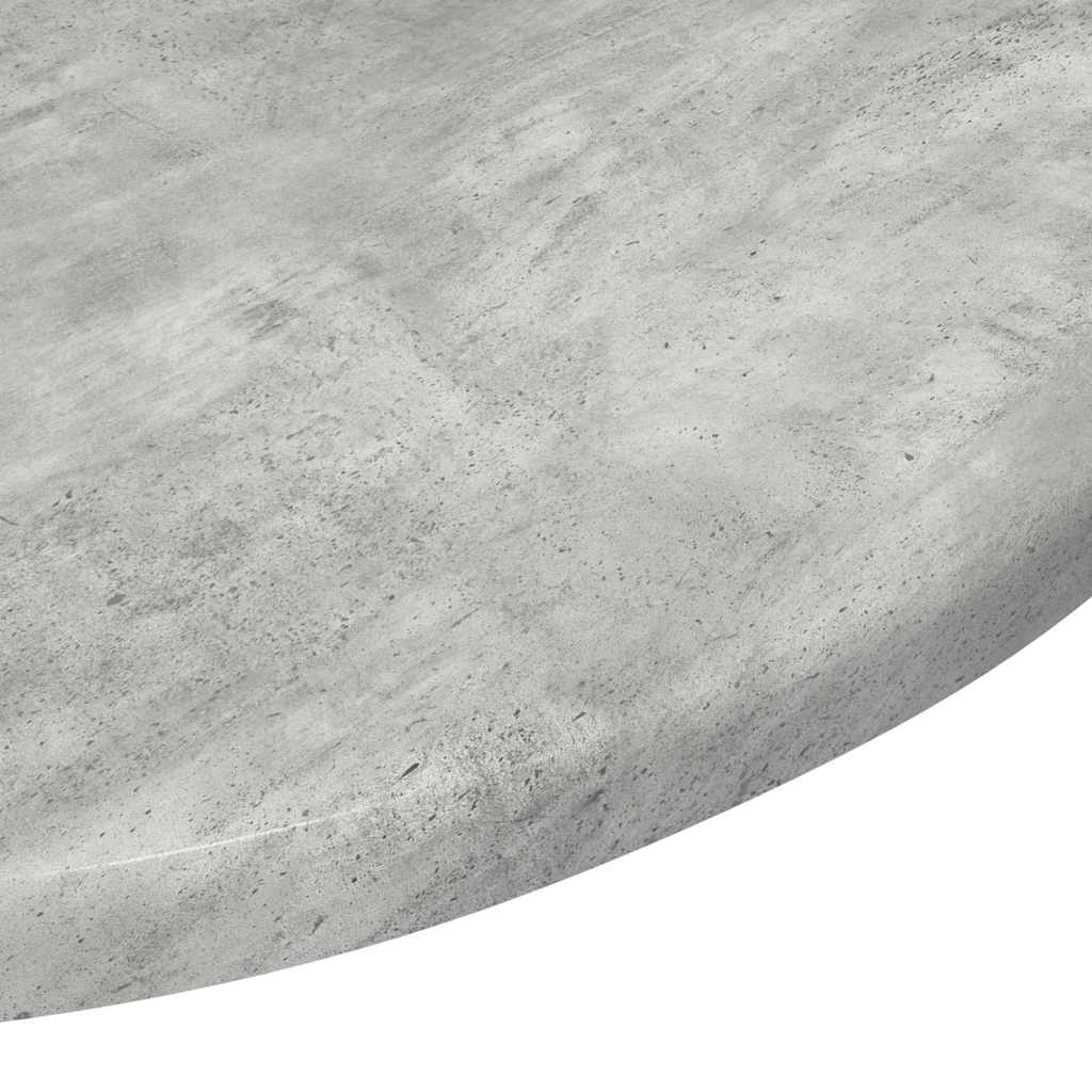 Tischplatte Ø 50 x 1,5 cm Rund Holzwerkstoff Betongrau