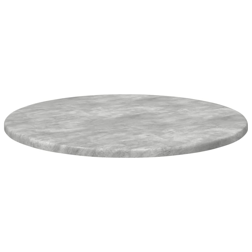 Tischplatte Ø 50 x 1,5 cm Rund Holzwerkstoff Betongrau