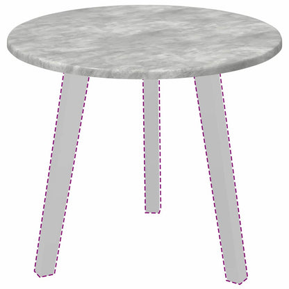 Tischplatte Ø 50 x 1,5 cm Rund Holzwerkstoff Betongrau