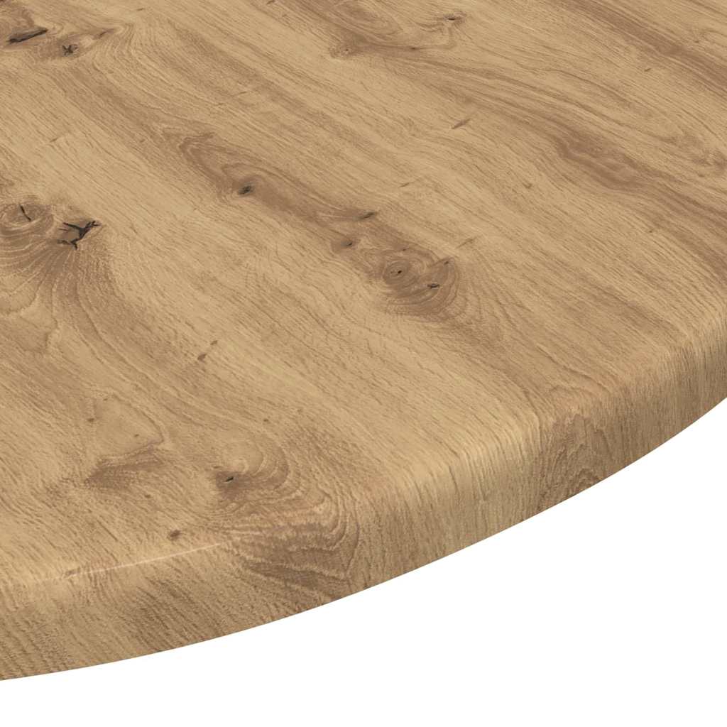 Tischplatte Ø 50 x 1,5 cm Rund Holzwerkstoff Artisan-Eiche