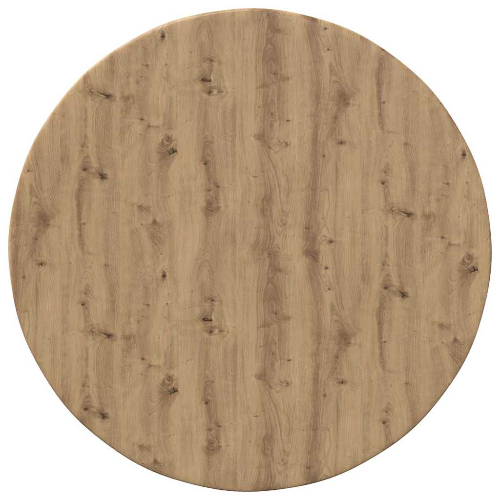 Tischplatte Ø 50 x 1,5 cm Rund Holzwerkstoff Artisan-Eiche
