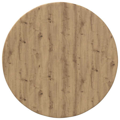 Tischplatte Ø 50 x 1,5 cm Rund Holzwerkstoff Artisan-Eiche