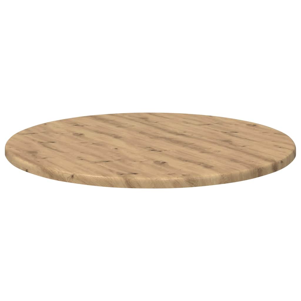 Tischplatte Ø 50 x 1,5 cm Rund Holzwerkstoff Artisan-Eiche