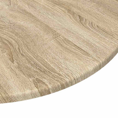 Tischplatte Ø 60 x 1,5 cm Rund Holzwerkstoff Sonoma-Eiche