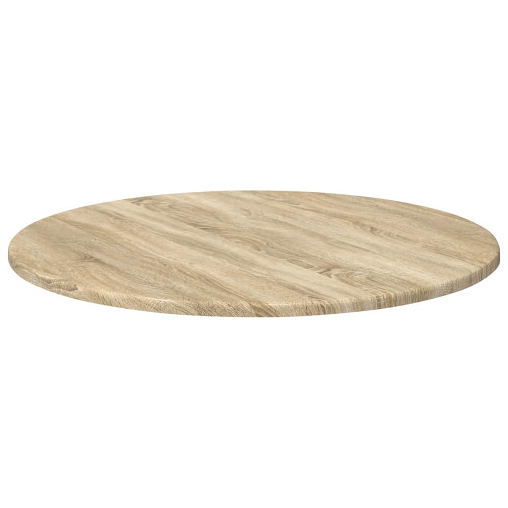 Tischplatte Ø 60 x 1,5 cm Rund Holzwerkstoff Sonoma-Eiche