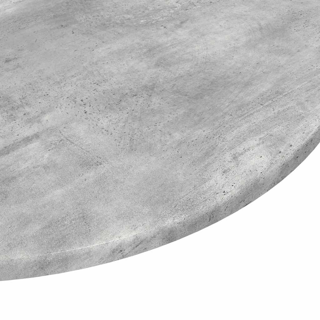 Tischplatte Ø 60 x 1,5 cm Rund Holzwerkstoff Betongrau