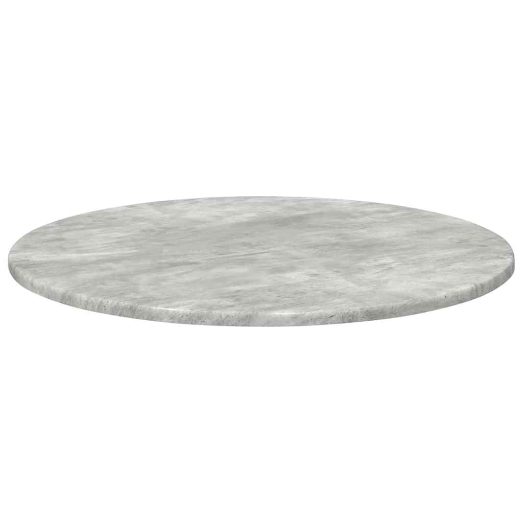 Tischplatte Ø 60 x 1,5 cm Rund Holzwerkstoff Betongrau