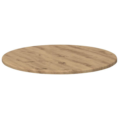 Tischplatte Ø 60 x 1,5 cm Rund Holzwerkstoff Artisan-Eiche