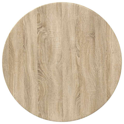 Tischplatte Ø 70 x 1,5 cm Rund Holzwerkstoff Sonoma-Eiche