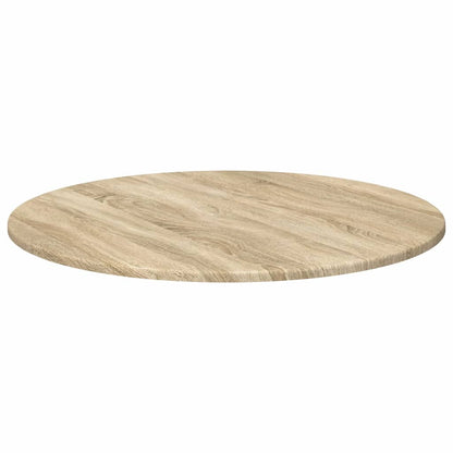 Tischplatte Ø 70 x 1,5 cm Rund Holzwerkstoff Sonoma-Eiche