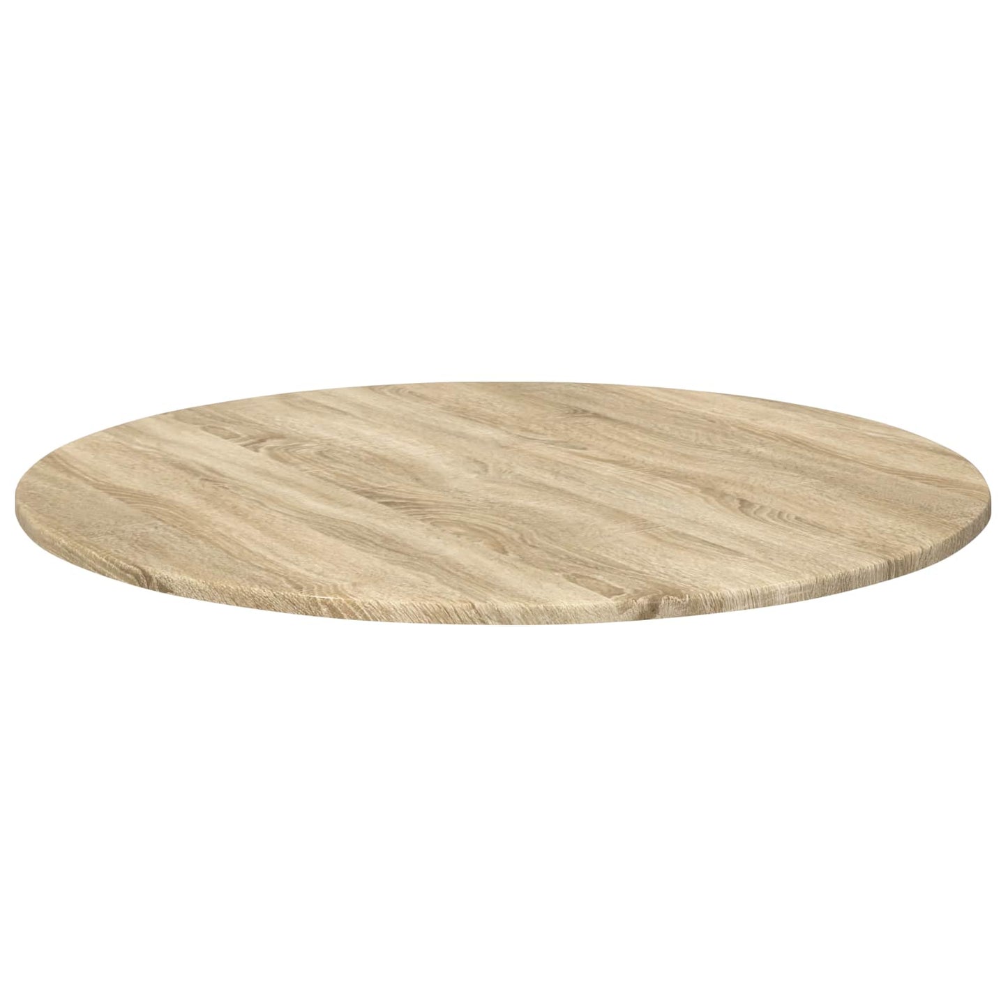 Tischplatte Ø 80 x 1,5 cm Rund Holzwerkstoff Sonoma-Eiche