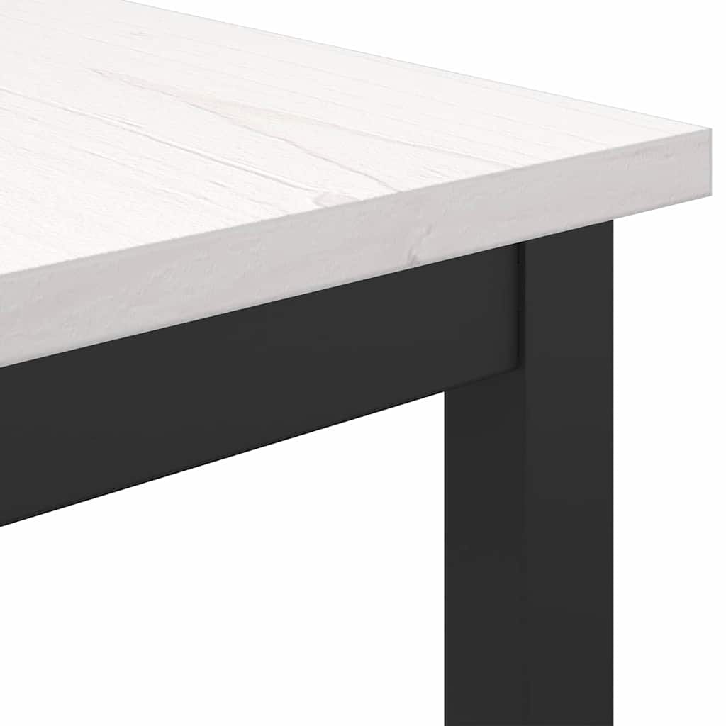 Tisch Weiß 100 x 40 x 101 cm Ingenieure Holz und Stahl
