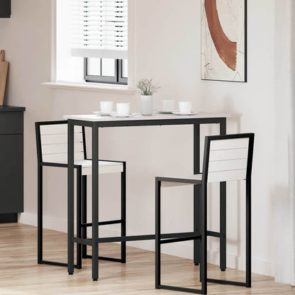 Tisch Weiß 100 x 40 x 101 cm Ingenieure Holz und Stahl