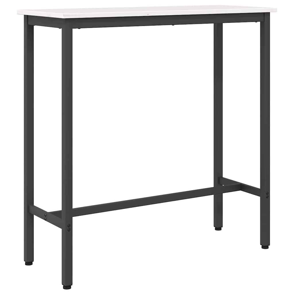 Tisch Weiß 100 x 40 x 101 cm Ingenieure Holz und Stahl