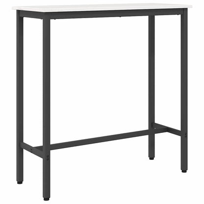 Tisch Weiß 100 x 40 x 101 cm Ingenieure Holz und Stahl