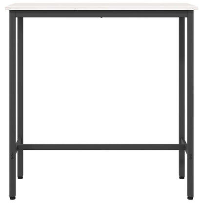 Tisch Weiß 100 x 40 x 101 cm Ingenieure Holz und Stahl