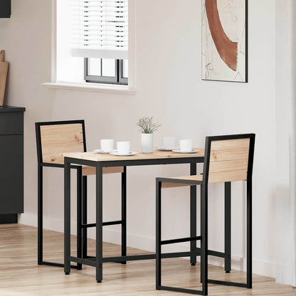 Tisch Natur 100 x 50 x 77 cm Ingenieure Holz und Stahl