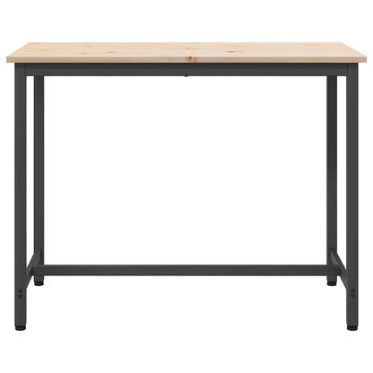 Tisch Natur 100 x 50 x 77 cm Ingenieure Holz und Stahl
