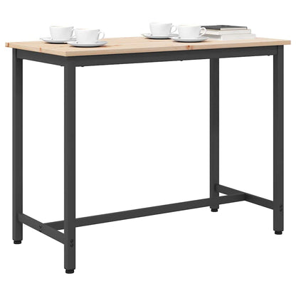 Tisch Natur 100 x 50 x 77 cm Ingenieure Holz und Stahl
