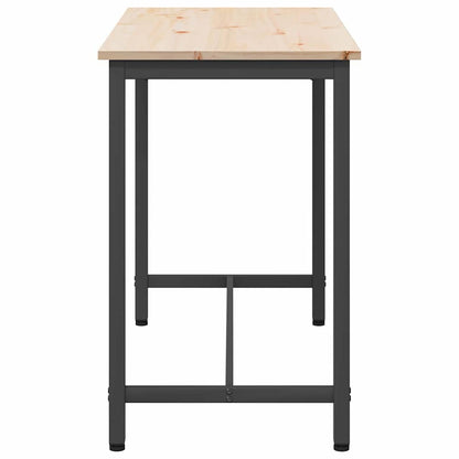 Tisch Natur 100 x 50 x 77 cm Ingenieure Holz und Stahl
