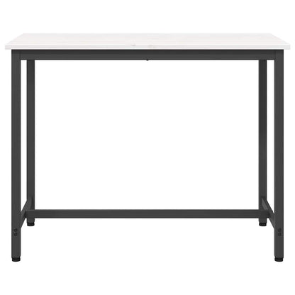 Tisch Weiß 100 x 50 x 77 cm Ingenieure Holz und Stahl