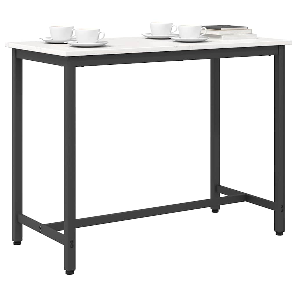 Tisch Weiß 100 x 50 x 77 cm Ingenieure Holz und Stahl
