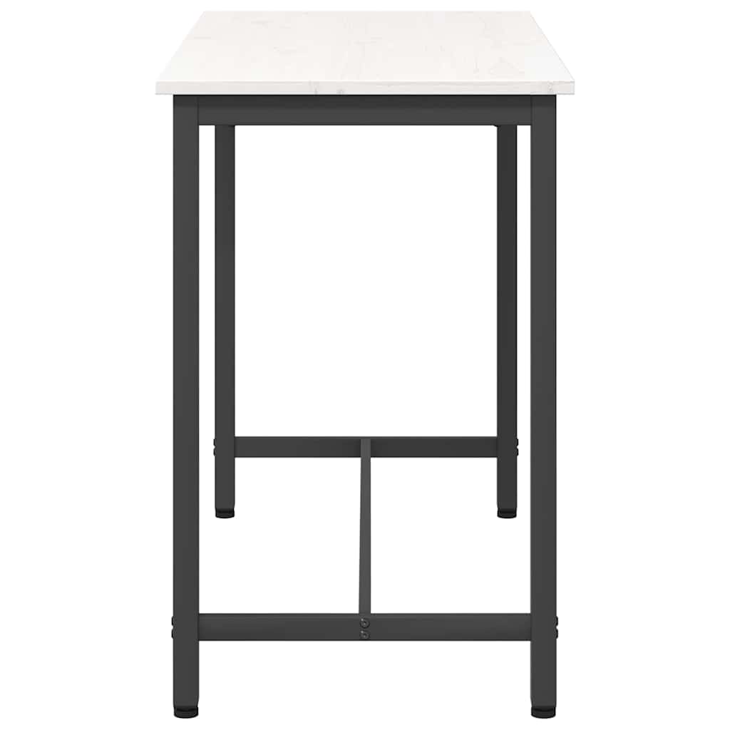 Tisch Weiß 100 x 50 x 77 cm Ingenieure Holz und Stahl