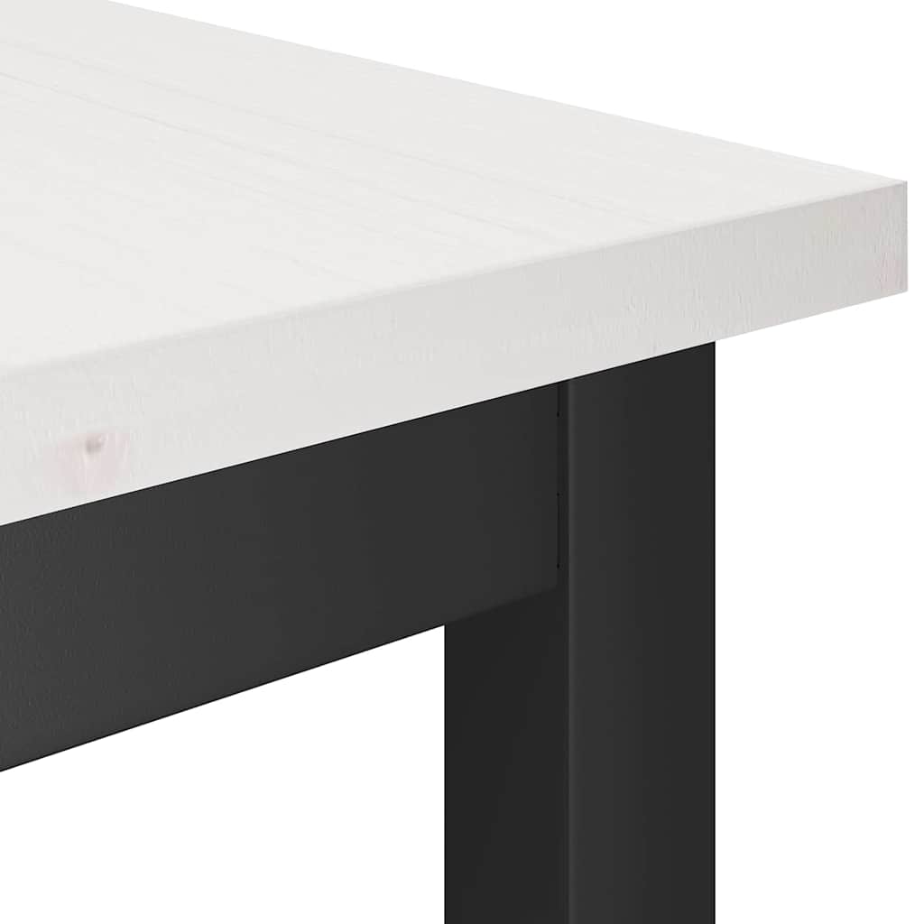 Esstischbank 100 x 32,5 x 49 cm 2 stk. Massives Kiefernholz