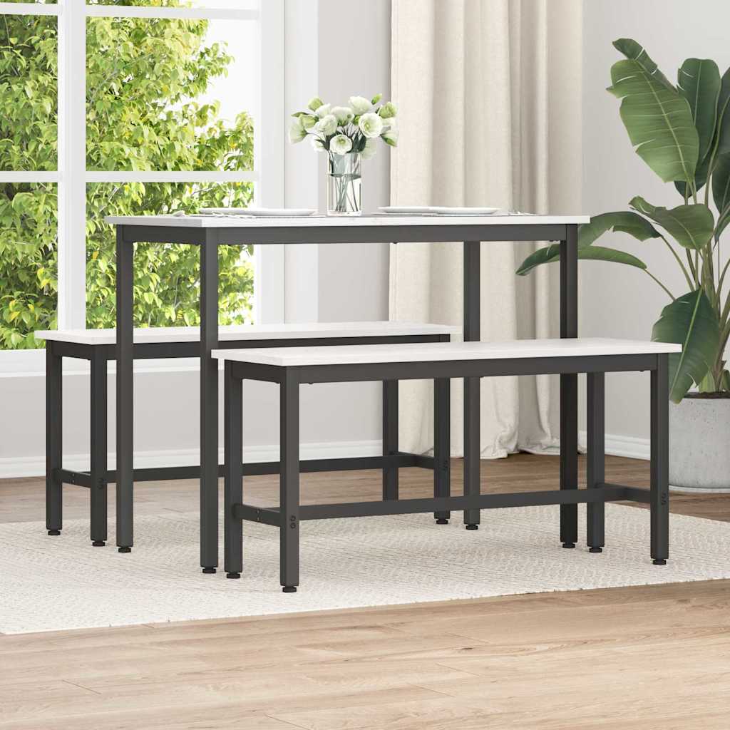 Esstischbank 100 x 32,5 x 49 cm 2 stk. Massives Kiefernholz