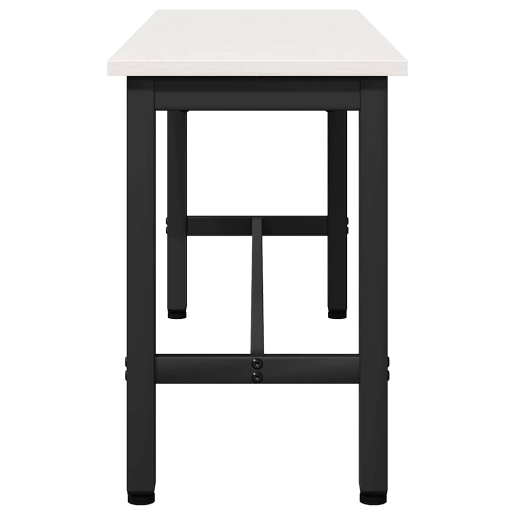 Esstischbank 100 x 32,5 x 49 cm 2 stk. Massives Kiefernholz