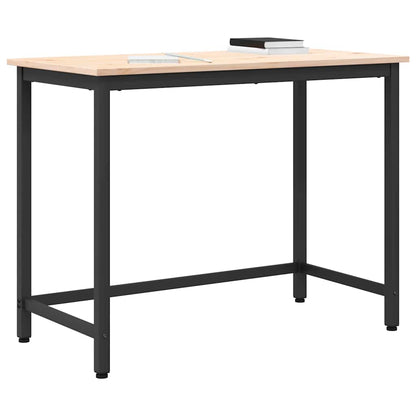 Tisch Natur 100 x 50 x 77 cm Ingenieure Holz und Stahl