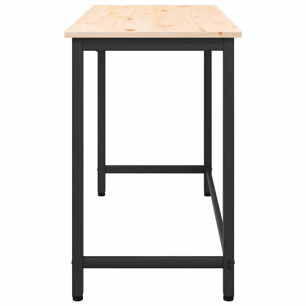 Tisch Natur 100 x 50 x 77 cm Ingenieure Holz und Stahl