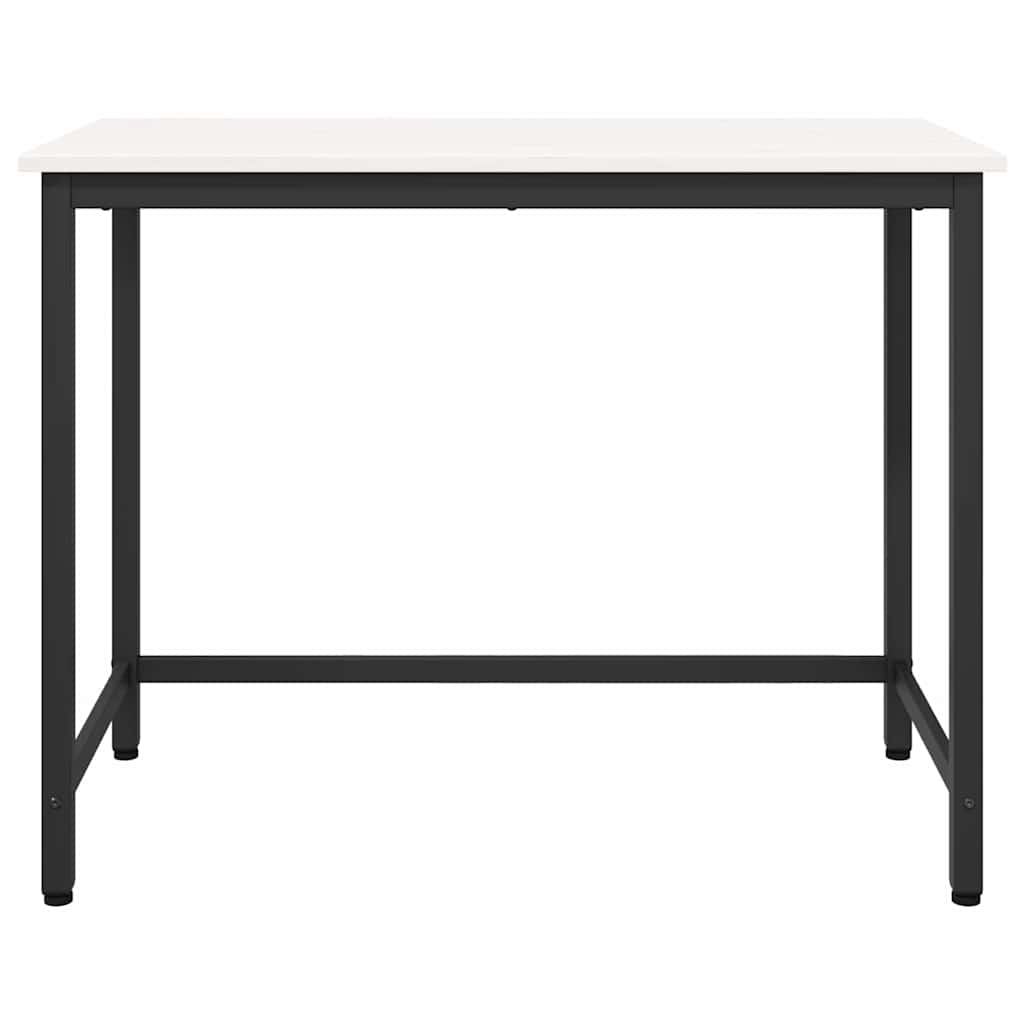 Tisch Weiß 100 x 50 x 77 cm Ingenieure Holz und Stahl