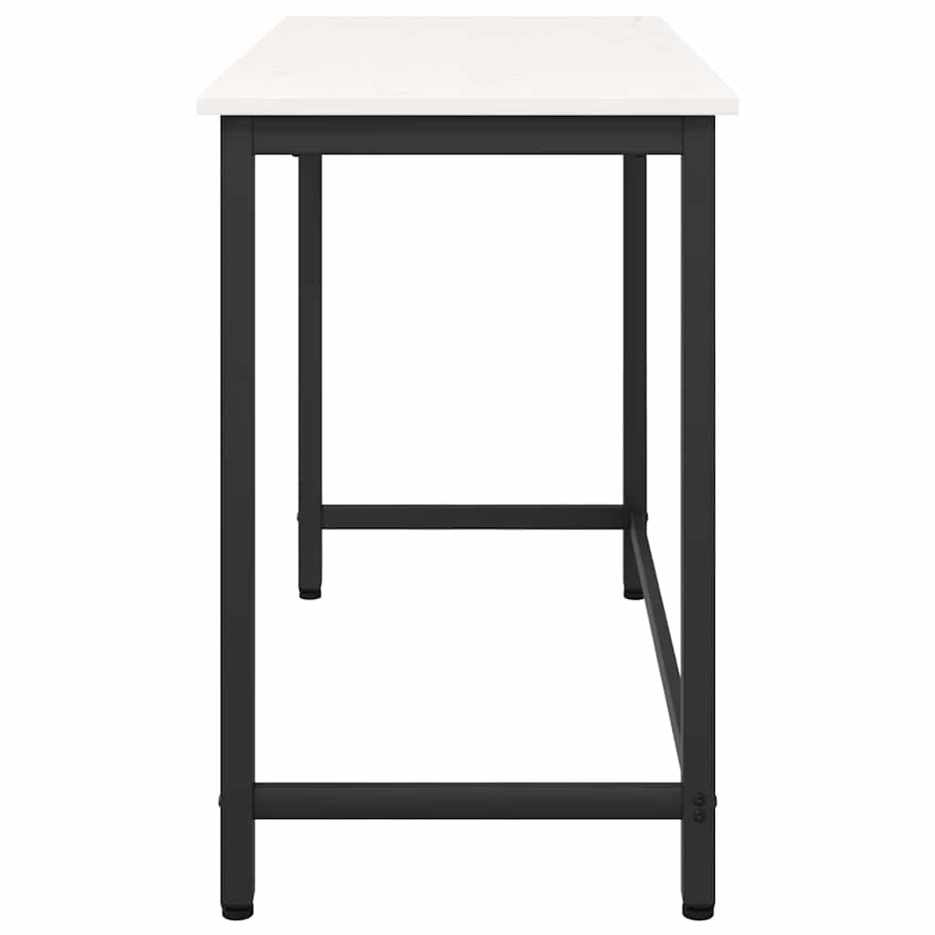 Tisch Weiß 100 x 50 x 77 cm Ingenieure Holz und Stahl