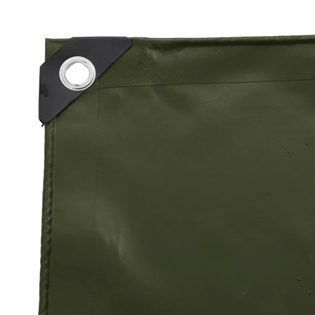 Plane 650g / m² Olivgrün 5 x 8 m Canvas mit PVC-Beschichtung